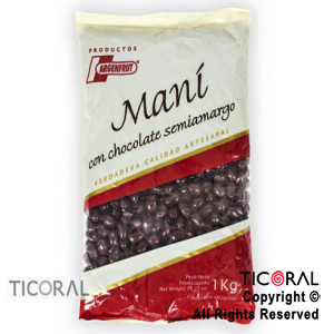 MANI CON CHOCOLATE SEMIAMARGO X 1KG ARGENFRUT